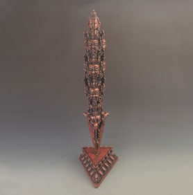 REAR LARGE TIBETAN BUDDHISM BRONZE VAJVAKILAKA