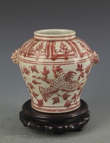 A YOU LI HONG PHOENIX PAINTING PORCELAIN JAR