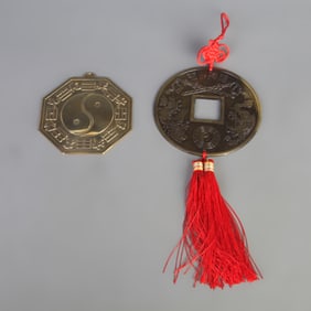 GROUP OF TWO HOUSE GUARDIAN PENDANT – BAGUA MIRROR