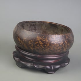 ROUND FOOTED BRONZE INCENSE BURNER