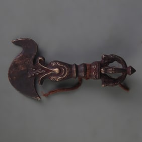 TIBETAN BUDDHIST RITUAL OBJECT – VAJRA CHOPPER