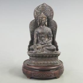 RARE BRONZE AMITAYUS BUDDHA STATUE