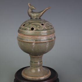 CELADON COLOR GLAZED PORCELAIN CENSER