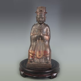 A FINE BRONZE OFFICIAL FIGURE