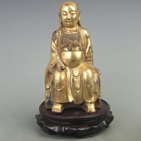 A FINE BRONZE STATUE OF ZHENWU GREAT EMPEROR