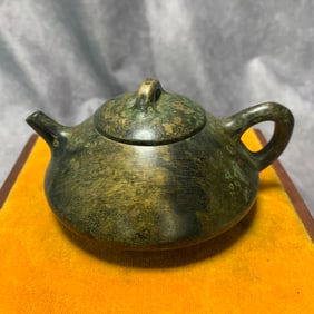 REPUBLIC PERIOD BRONZE SHI PIAO BRONZE TEAPOT