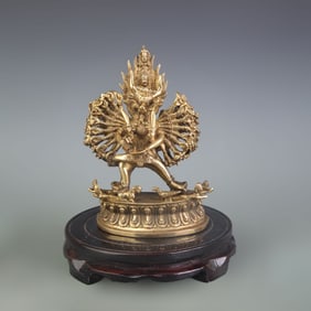 THOUSAND ARMED VAJRA BRONZE BUDDHA STATUE