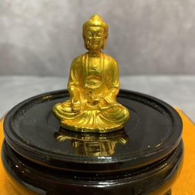 A FINE SMALL BRONZE BUDDHA FIGURE