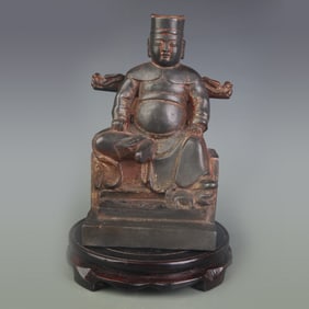 A FINE BRONZE OFFICIAL FIGURE