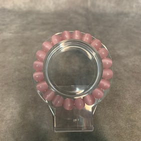 A FINE PINK CRYSTAL MADE BRACELETS