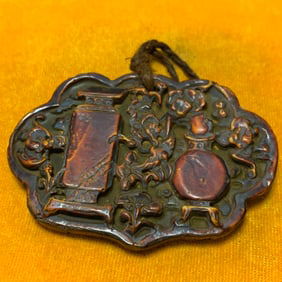 MING DYNASTY BONE MADE "PEACE" PENDANT