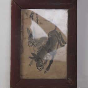 A FINE HUANG ZHOU "DONKEY" PAINTING
