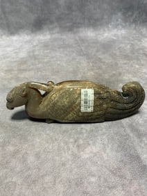 MING DYNASTY HETIAN JADE PHOENIX ORNAMENT