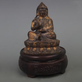 A FINE KE ZHU JIE · GE LE BA SANG BRONZE STATUE