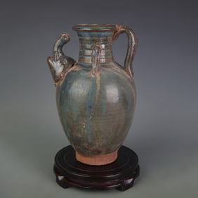 JUN KILN JAR WITH ELEPHANT EAR HANDLES
