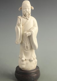 DEHUA PORCELAIN EIGHT IMMORTALS STATUE OF CAO GUO JIU