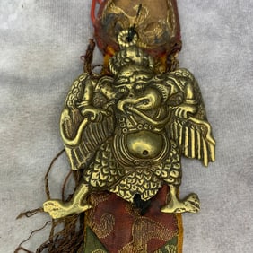 A FINE TIBETAN BUDDHIST BRONZE RITUAL OBJECTS