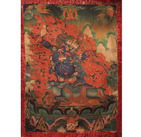 A FINE TIBETAN BUDDHISM THANGKA