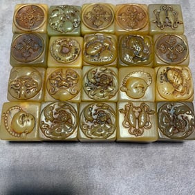 COLLECTION OF 40 SHOUSHAN STONE SEALS
