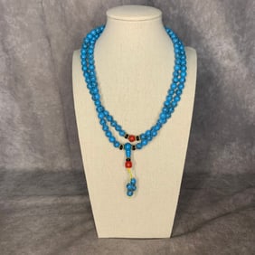 A FINE TURQUOISE STONE MADE NECKLACE