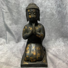 A FINE GILT BRONZE FIGURE OF ANANDA