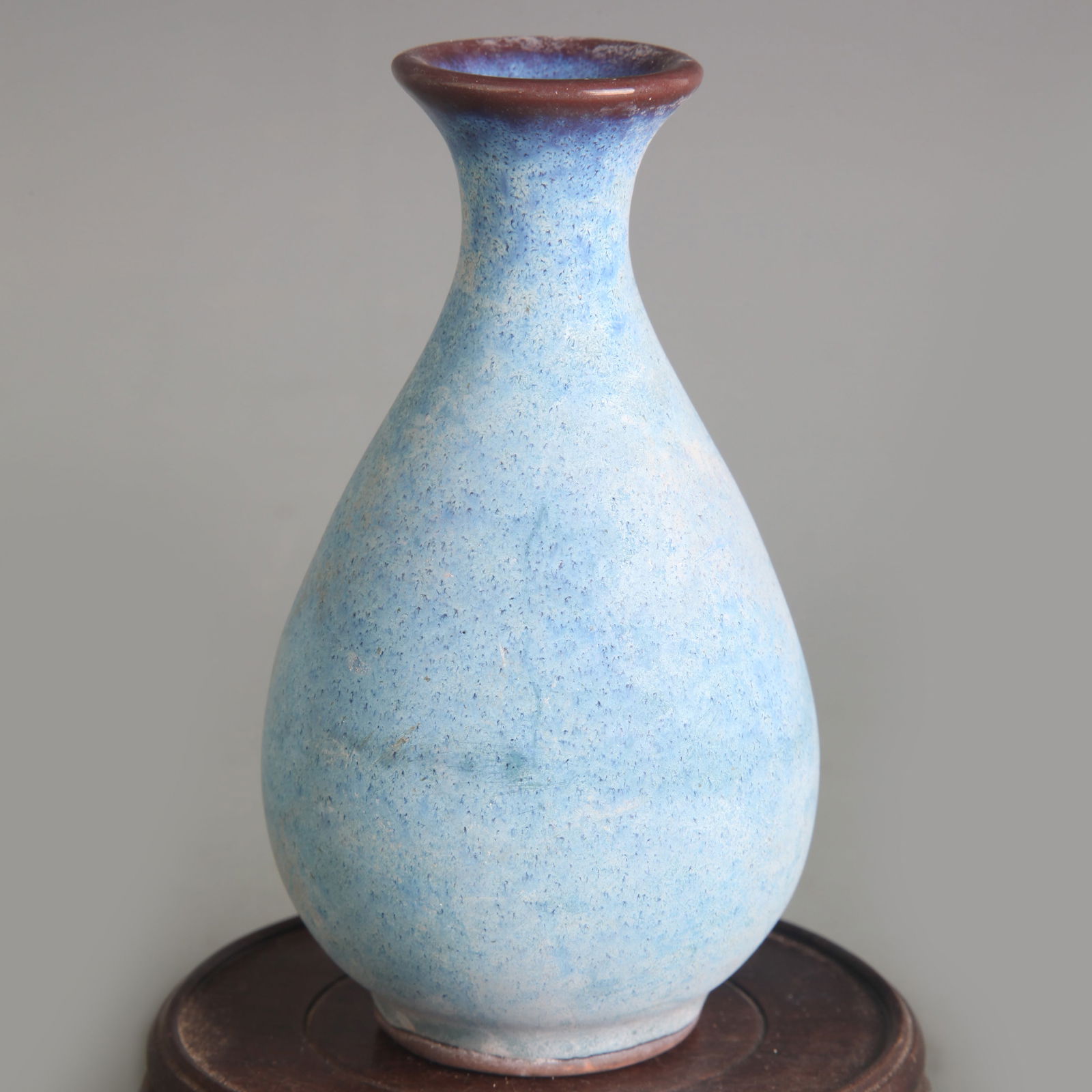 SMALL JUN KILN YU HU CHUN OLD PORCELAIN VASE (1 of 5)