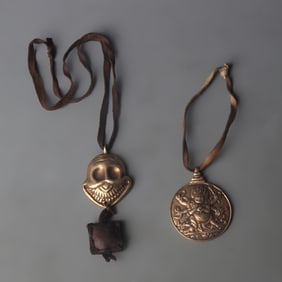 GROUP TIBETAN BUDDHISM BRONZE PENDANT