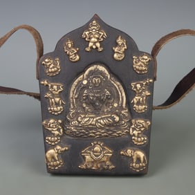 TIBETAN BUDDHIST GHAU (PORTABLE SHRINE)