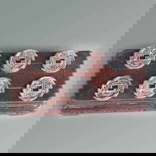 GROUP OF SIX OLD CHINESE LUCKY COINS: Modern, Diameter: 1.2 inch