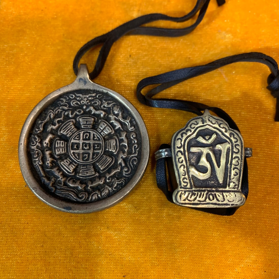 GROUP OF TIBETAN BUDDHIST RITUAL INSTRUMENTS (1 of 3)