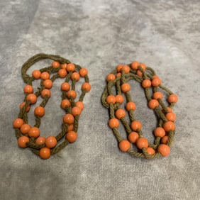 A FINE RED CORAL NECKLACE
