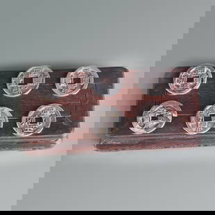 GROUP OF SIX OLD CHINESE LUCKY COINS: Modern, Diameter: 1.2 inch