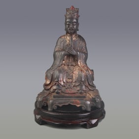 A FINE BRONZE CIVIL OFFICIAL FIGURE