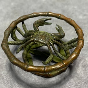 BRONZE CRAB SHAPE ORNAMENT