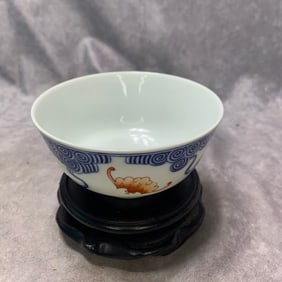 GUANGXU REIGN MARK FAMILLE ROSE LONGEVITY SMALL BOWL