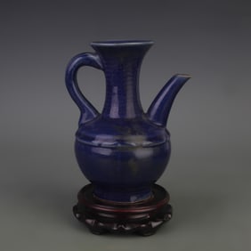 CHAI KILN BLUE GLAZED WINE EWER
