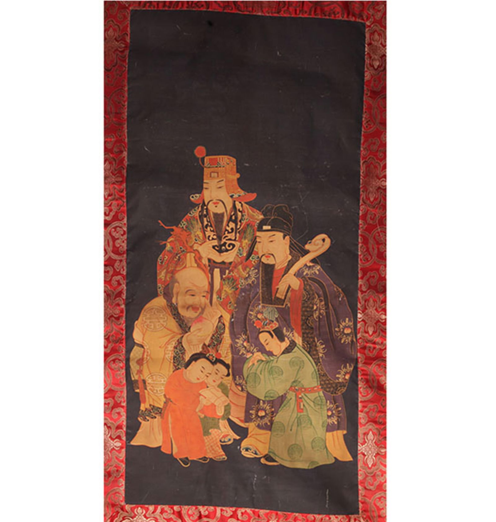 A FINE CHINESE PAINTING ON SILK: 20th Century; High: 35.0 inch; Width: 16.25 inch