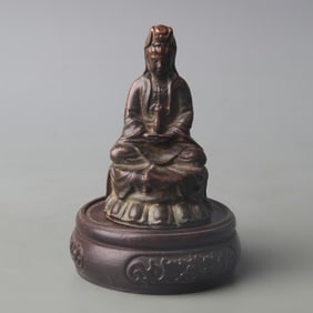 A FINE SMALL BRONZE BUDDHA STATUE
