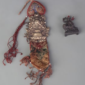SET OF TIBETAN BUDDHIST RITUAL IMPLEMENTS