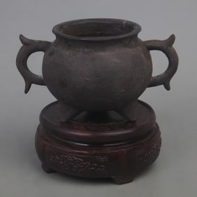 A FINE XUAN DE STYLE THREE FOOT BRONZE CENSER