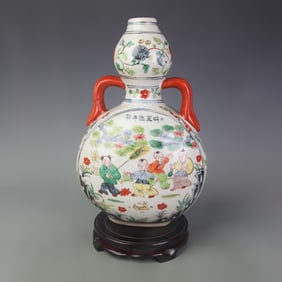 FIVE COLOR FIGURE DESIGN MOON STYLE PORCELAIN BOTTLE