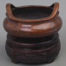 A XUAN DE STYLE THREE FOOT BRONZE CENSER