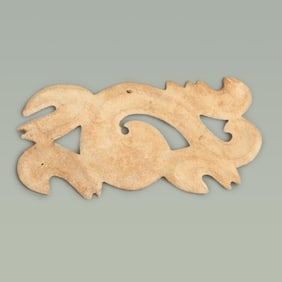 RARE HONGSHAN CULTURE CLOUD-SHAPED JADE PENDANT