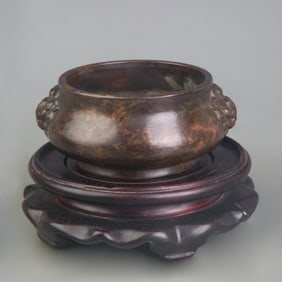 BEAST-EARED ROUND-FOOTED INCENSE BURNER