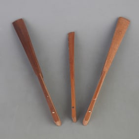 GROUP OF THREE SMALL BAMBOO FAN FRAME
