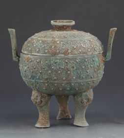 A COPY OF OLD CHINESE BRONZE JAR