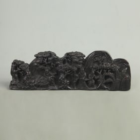 RARE RED SANDALWOOD MADE CALLIGRAPHY PEN STAND