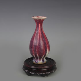 JUN KILN HEXAGONAL VASE