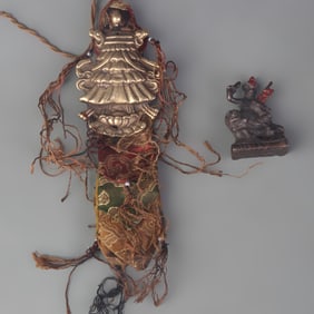 SET OF TIBETAN BUDDHISM RITUAL INSTRUMENTS