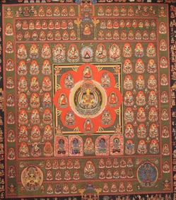 A FINE TIBETAN THANGKA